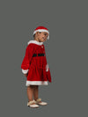 Lady Santa Claus Christmas Theme Frock Fancy Dress Costume