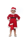 Lady Santa Claus Christmas Theme Frock Fancy Dress Costume