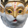 Lord Brahma "The Creator" Hindu God Face Mask Adults Fancy Dress Costume Accessory