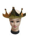 Royal Golden King Crown Headgear Fancy Dress Accessory