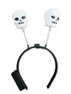 Halloween Funny Bouncing Skull Head Band With Light Fancy Dress Accessory