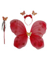 Red Butterfly Insect Kids Fancy Dress Costume for Girls - Imported