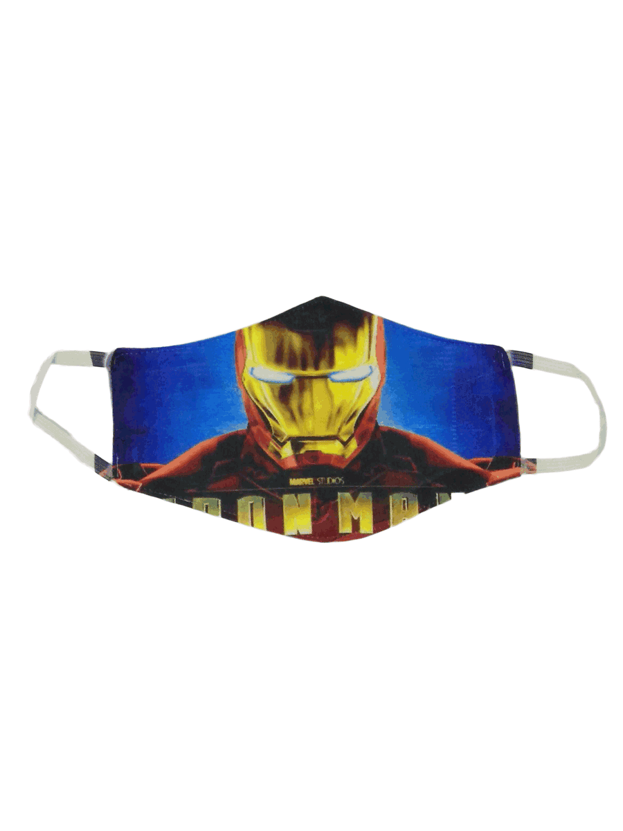 Iron Man Avengers Superhero Kids Face Mask for Boys - Premium