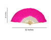 Japanese Silk Veil Assorted Color Single Piece Bamboo Fan Kids & Adults Fancy Dress Costume Accessories