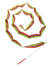 Multicolor Wave Ribbon Wand Gymnastic Dance Kids & Adults Fancy Dress Costume Accessories