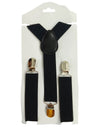 Trendy Black Formal Unisex Premium Suspenders Kids Fancy Dress Costume Accessory