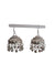 Big Silver Jhumka Earrings Jewellery - Traditional Fancy Dress Costume Accessory for Girls