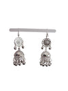 Elegant Indian Traditional Silver Jhumki Earrings Jewellery Pair for Girls & Women